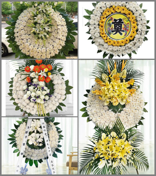 广东东莞市大岭山镇百花洞村花圈速递